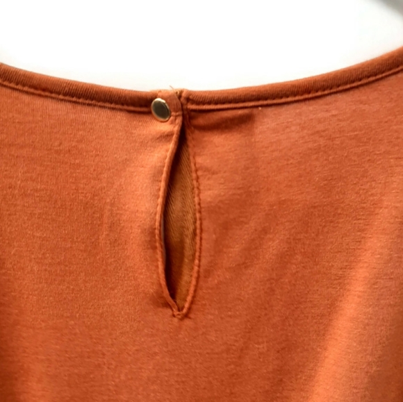 Soft Surroundings Roslyn rust orange romper small - Picture 8 of 10